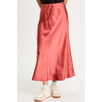 Jupe midi droite effet satin CACHE CACHE