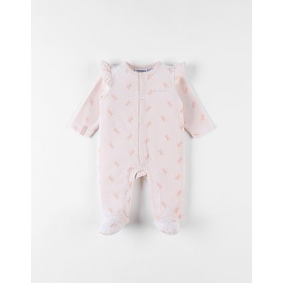 Pyjama 1 pièce imprimés libellules en velours, clair NOUKIE'S