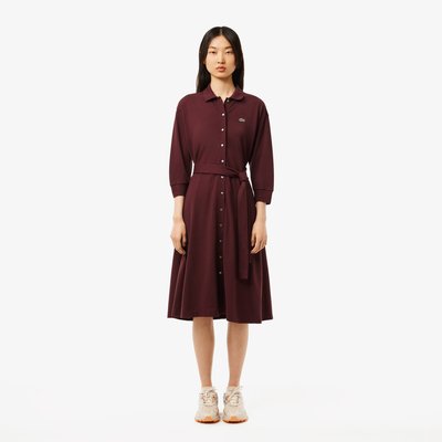 Robe polo relaxed fit en Petit Piqué LACOSTE