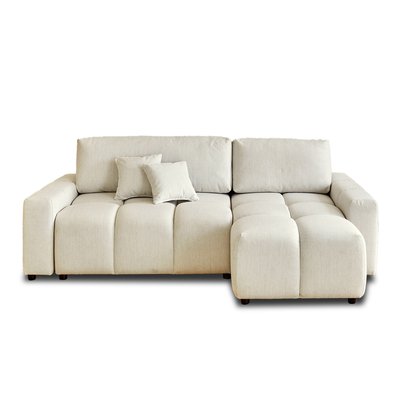 Canapé d'Angle Convertible en Tissu 4 places - CROCUS LISA DESIGN