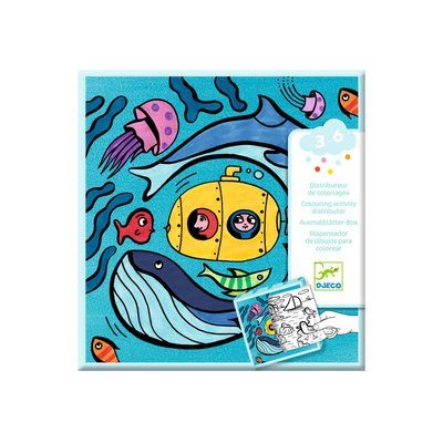 Coloriage pour les petits Distributeur de coloriages, Océan DJECO