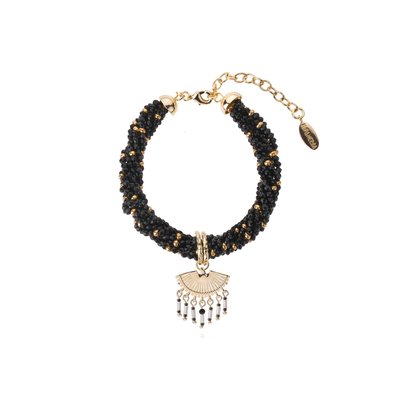 Bracelet de perles torsadées réglable avec pendentif NALI HIPANEMA