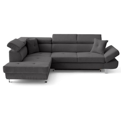 Canapé d'Angle Convertible en Velours côtelé 5 places - LISBONA LISA DESIGN