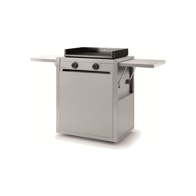 Chariot Plancha CH MIF 60 en inox fermé pour Modern 60 FORGE ADOUR