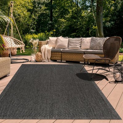 Tapis extérieur tissé kilim rectangle SUNSAU 7 UN AMOUR DE TAPIS