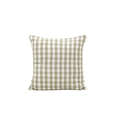 Housse de coussin en Double gaze gaufrée en vichy  JEANIE MADURA