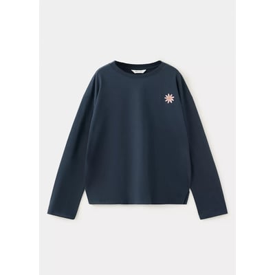 T-shirt fleur brodée MANGO KIDS