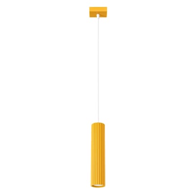 Suspension Aluminium Jaune GU10 1 KARBON EDEN