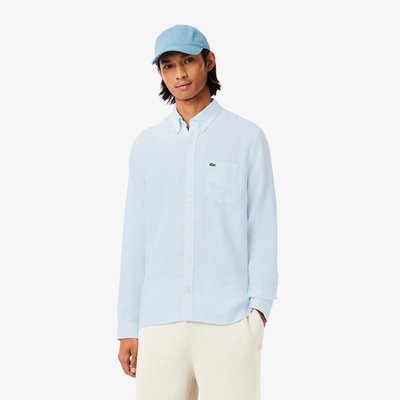Chemise en lin manches longues LACOSTE