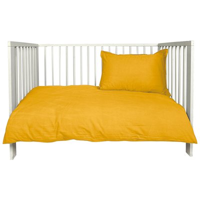 Parure de lit bébé housse de couette + taie coton bio lavé ORGANIKA SENSEI MAISON