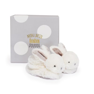 Mes petits chaussons Lapin bonbon DOUDOU ET COMPAGNIE