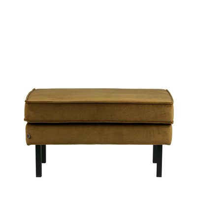 Pouf repose-pieds en velours RODEO BEPUREHOME