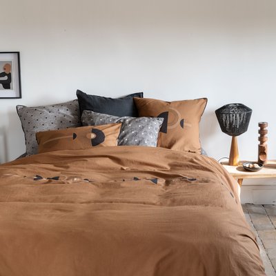 Housse de couette Imprimé ECLIPSE CARRE BLANC