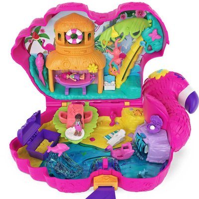 Polly pocket - coffret flamant rose surprises - coffret mini figurine - 4 ans et + POLLY POCKET
