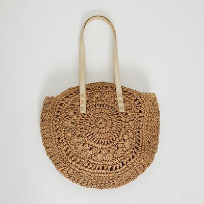 Sac rond paille la halle on sale