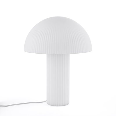 Pilzlampe, geriffeltes Opalglas, Loulou LA REDOUTE INTERIEURS