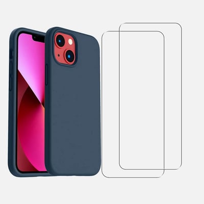 Coque iPhone 13 Mini antichoc + 2 vitres EVETANE