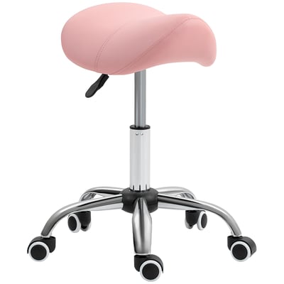 Tabouret de salon Polyuréthan Rose HOMCOM