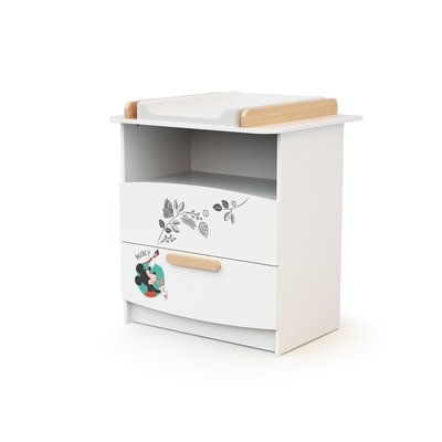 Commode à langer 2 tiroirs, 1 niche DISNEY Doodle Zoo Mickey AT4