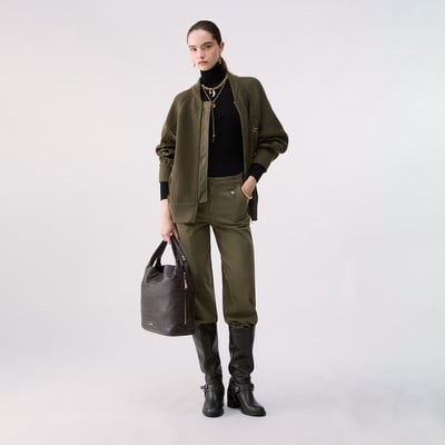 Bomber en maille avec empiècements en nylon LIU JO