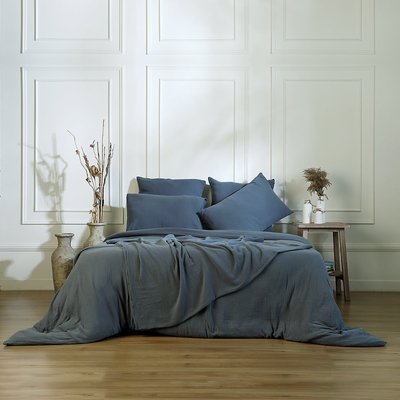 Parure + taies 65x65 gaze de coton CARLA FEBRONIE