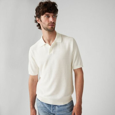 Polo en maille coton et lin LEVI'S