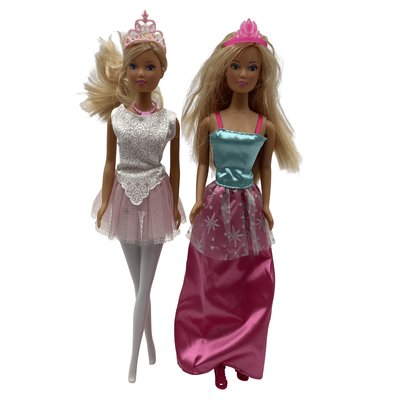 Lot de 2 Poupées - Princesse et Danseuse étoile - Bon état SIMBA TOYS
