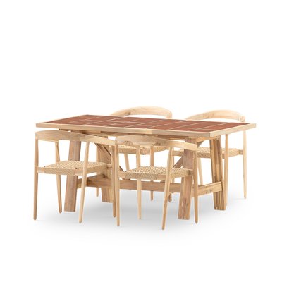 Salon de jardin, 4 fauteuils BISBAL & MODENA DEFORA HOME