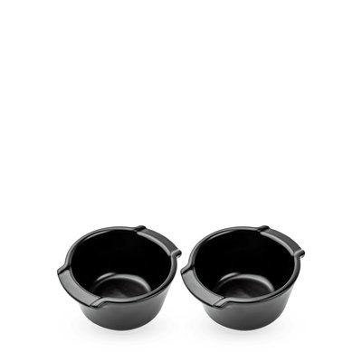 Duo de ramequins en céramique 20cl, Noir Satin Appolia PEUGEOT