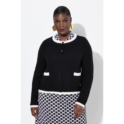 Cardigan manches longues et col rond, poches ULLA POPKEN
