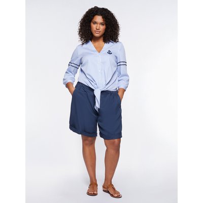 Chemise à rayures avec parties à nouer dans le bas FIORELLA RUBINO