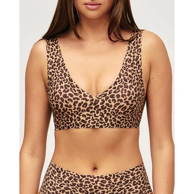 Brassière microfibre sans couture motif léopard INVISIBLIZ PRI UNDIZ