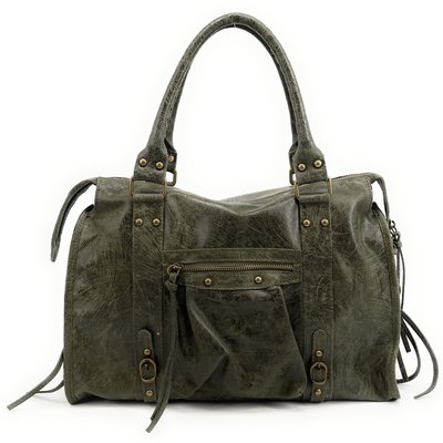Sac à main en cuir brossé mat italien SANDSTORM OH MY BAG