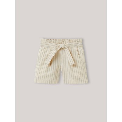 Short rayé en coton et lin CYRILLUS