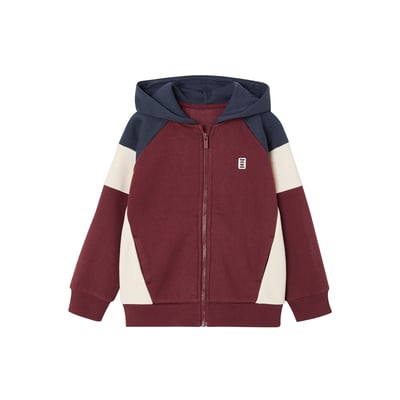 Sweat zippé capuche coloblock VERTBAUDET