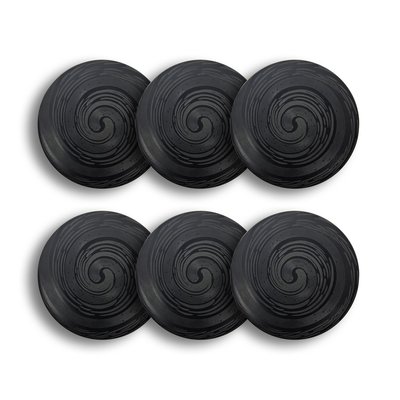 Lot de 6 assiettes plates en grès 27cm, TORNADE NOVASTYL