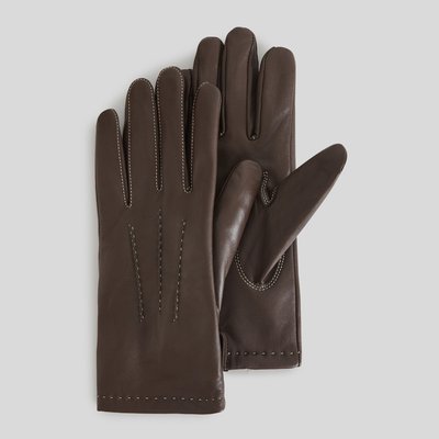 Gants cuir marron femme La Redoute