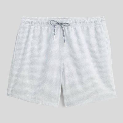 Short de bain seersucker rayé MONOPRIX