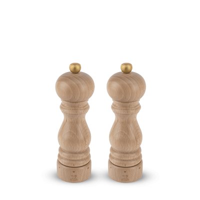 Duo de moulins à poivre et à sel manuels en bois, u'Select, naturel, 18cm - 7in Paris u'Select PEUGEOT