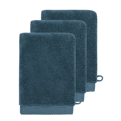 3 gants de toilette Zéro Twist 560 g/m² SENSOFT SENSEI MAISON