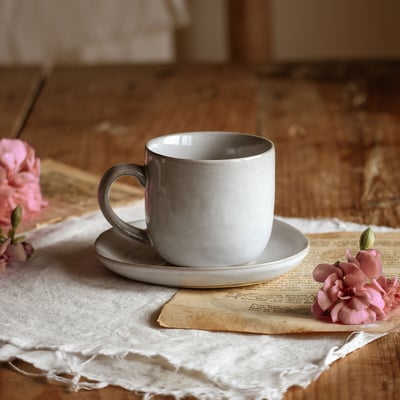 Conjunto de 4 chávenas e pires café SVELTE, NOSSE CERAMIC STUDIO NOSSE CERAMIC