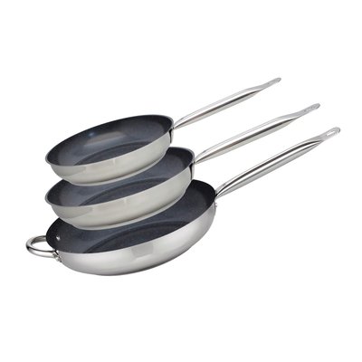 Lot 3 poêles de cuisson avec revêtement céramique sans PFAS ELO