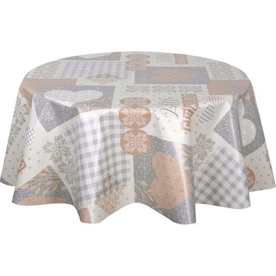 Nappe en toile cirée ronde HYTTE TOILINUX