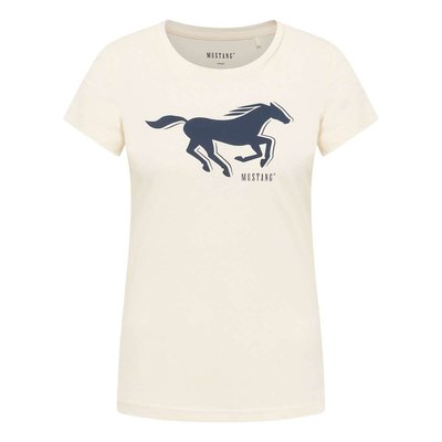 T-shirt coton col rond manches courtes droit LOA MUSTANG