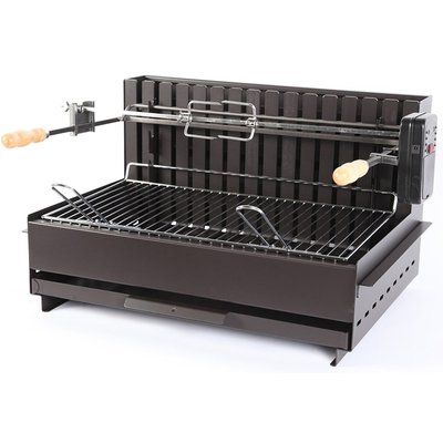 Barbecue à charbon  Original Vulcain Tournebroche 61 x 33 LE MARQUIER