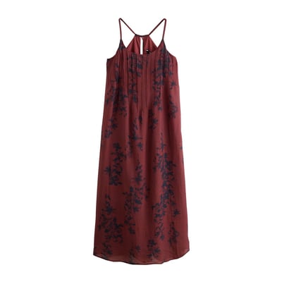 Robe longue oversize à bretelles et plis NEXT