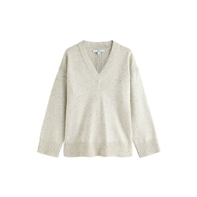 Pull surpiqué décontracté à col v NEXT