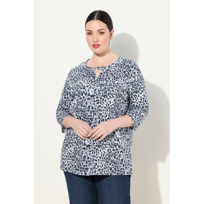 T-shirt à col rond avec découpe et manches ULLA POPKEN