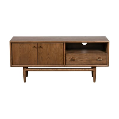 Meuble tv vintage en bois de chêne BRADFORD PIER IMPORT