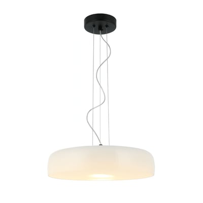 Suspension LED dôme verre opale - RICCARDO KOSILUM